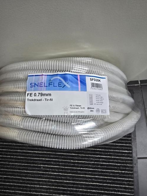 flexibele buis, ribbelbuis met trekdraad 20mm en 25m lang, Doe-het-zelf en Bouw, Elektriciteit en Kabels, Nieuw, Overige typen
