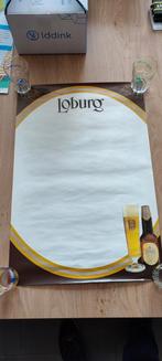 Oude onbedrukte affiche Loburg bier, Comme neuf, Enlèvement ou Envoi