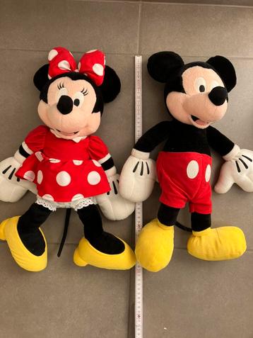 Mickey en Minnie Mouse 50cm beschikbaar voor biedingen
