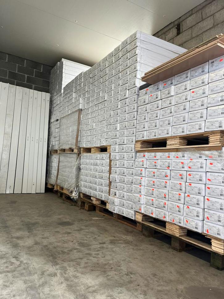 Uitverkoop laminaat, pvc en parket, Huis en Inrichting, Stoffering | Vloerbedekking, Nieuw, Laminaat, Beige, 75 m² of meer, Ophalen of Verzenden