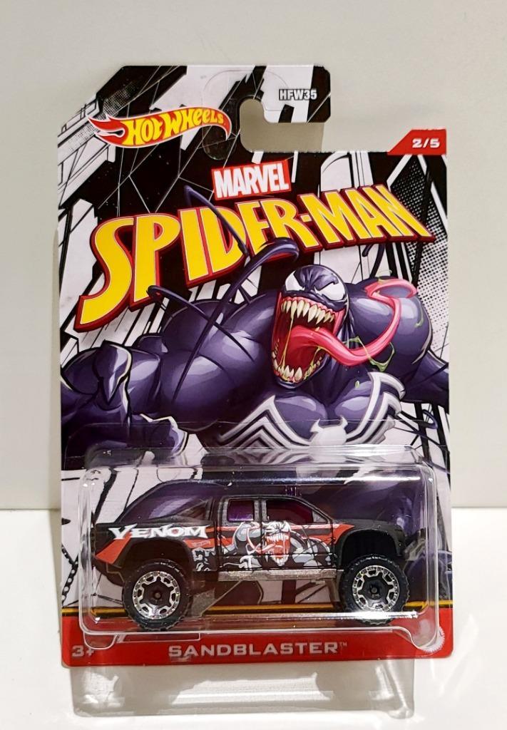 Hot Wheels Marvel Spider-man Venom Sandblaster Car (2021), Hobby en Vrije tijd, Modelauto's | Overige schalen, Ophalen of Verzenden