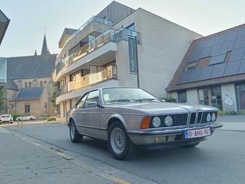 BMW 628csi e24 d'origine, manuelle, recaro, climatisation, e, Autos, Cuir, Argent ou Gris, Achat, Boîte manuelle