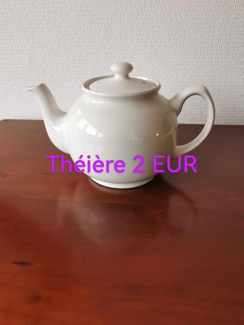 théière blanche, Antiek en Kunst, Antiek | Servies los