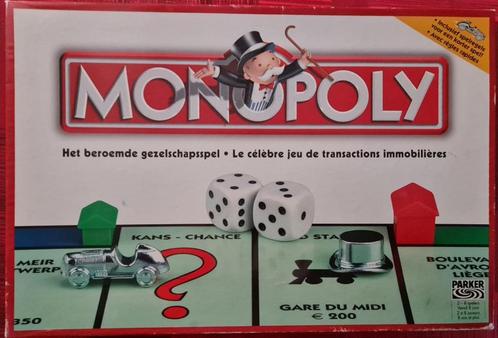 Monopoly - Hasbro, Hobby en Vrije tijd, Gezelschapsspellen | Bordspellen, Gebruikt, Vijf spelers of meer, Ophalen of Verzenden