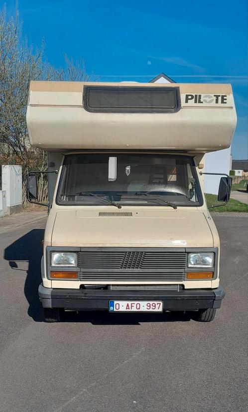 Camping-car fiat ducato 1988 - 1,9td - pilot r380, Caravans en Kamperen, Mobilhomes, Particulier, Fiat, Ophalen