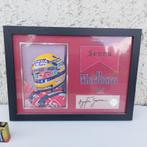 CADRE AYRTON SENNA MARLBORO HONDA OFFICIAL SIGNED CHECKED, Envoi, Neuf