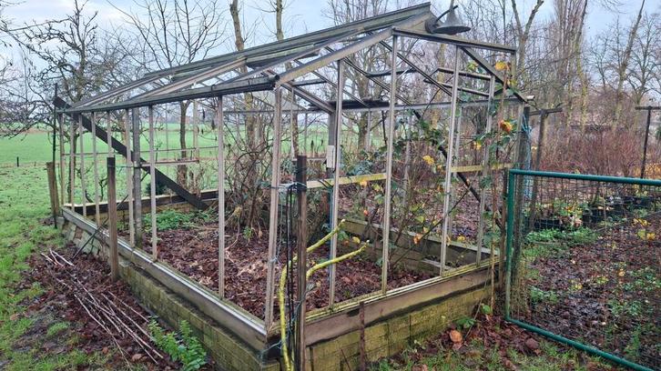 VERRE À EFFET DE SERRE EN ALUMINIUM 2,6X6 M, Jardin & Terrasse, Serres, Verre, Enlèvement