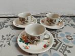 Vintage koffiekopjes met schoteltjes (set van 3), Antiek en Kunst, Ophalen