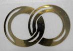 Bedankje  - Gouden ringen stickers - 100 stuks voor 1€ !, Enlèvement ou Envoi, Cadeau d'accouchement, Neuf