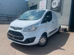 Ford Transit Custom 2.0d/130pk/Airco/Euro6/L2H1/Gekeurd, Stof, Gebruikt, Zwart, 4 cilinders
