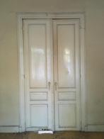 Houten dubbele binnendeuren, Ophalen, Gebruikt, Minder dan 80 cm, 215 cm of meer