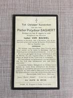 Soldaat SagaertBerchem gesneuveld Imde Wolvertem 1914, Verzamelen, Verzenden, Bidprentje