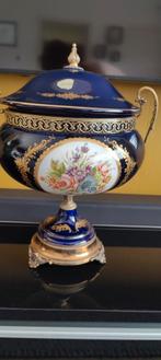 Kobalt blauwe Limoges coupe, Antiek en Kunst, Ophalen