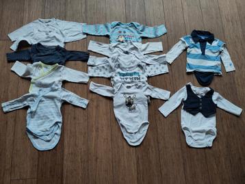 Babykledij maat 50-56: 61 stuks, als pakket of apart beschikbaar voor biedingen