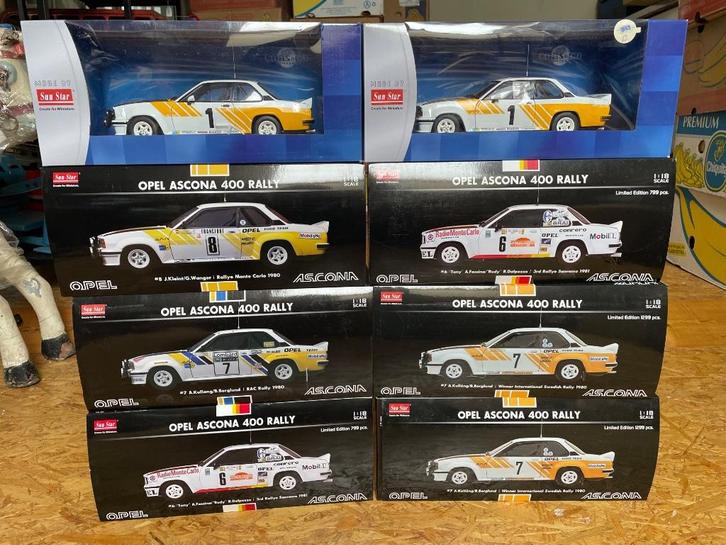 Opel ascona B 400 rally 1:18 sun star, Hobby en Vrije tijd, Modelauto's | 1:18, Nieuw, Auto, Sun Star, Ophalen