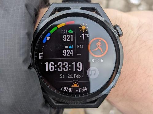 Huawei Watch GT, Handtassen en Accessoires, Smartwatches, Gebruikt, Android, Zwart, Afstand, Calorieverbanding, Conditie, GPS