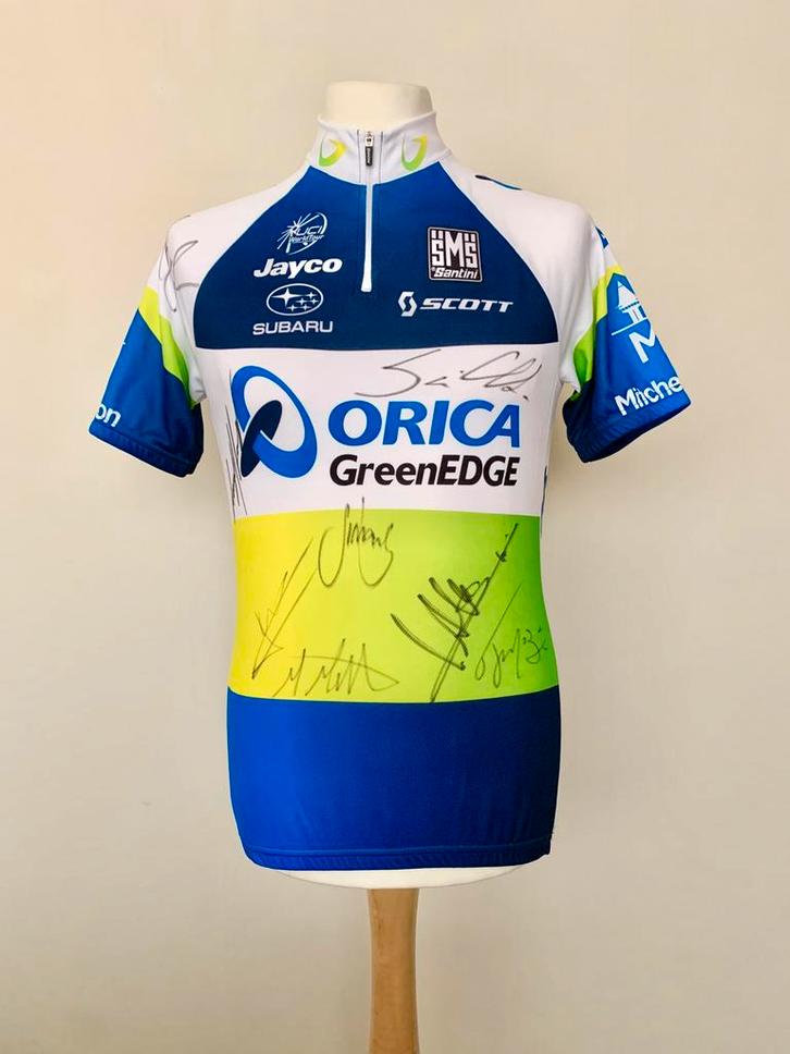 Orica GreenEDGE 2013 signed by team Tour de France shirt, Sport en Fitness, Wielrennen, Nieuw, Kleding, Ophalen of Verzenden
