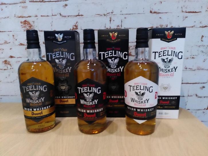 Teeling/Duvel Small Batch Collaboration whiskey (#1 #2 #3), Verzamelen, Wijnen, Nieuw, Overige typen, Overige gebieden, Vol, Ophalen of Verzenden