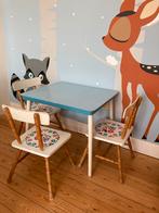 Vintage kindertafel met 3 stoeltjes, Kinderen en Baby's, Ophalen, Gebruikt, Tafel(s) en Stoel(en)