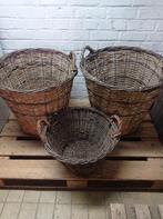 Mannes à bûches en osier, Osier, Enlèvement, Ovale, Panier