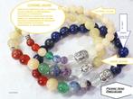 1 gele citrien halfedelsteen boeddhistische armband +, Verzenden, Nieuw