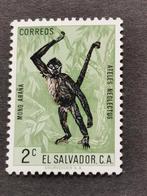 El Salvador 1963 - animaux sauvages, singe **, Enlèvement ou Envoi, Non oblitéré, Amérique centrale