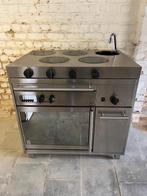 RVS kook- en bakstation, met snijplakzone en warmhoudzone, Enlèvement, Neuf, sans emballage, Cuisinière, Friteuse et Grils