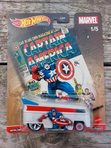 hot wheels marvel captain America vw dragbus beschikbaar voor biedingen