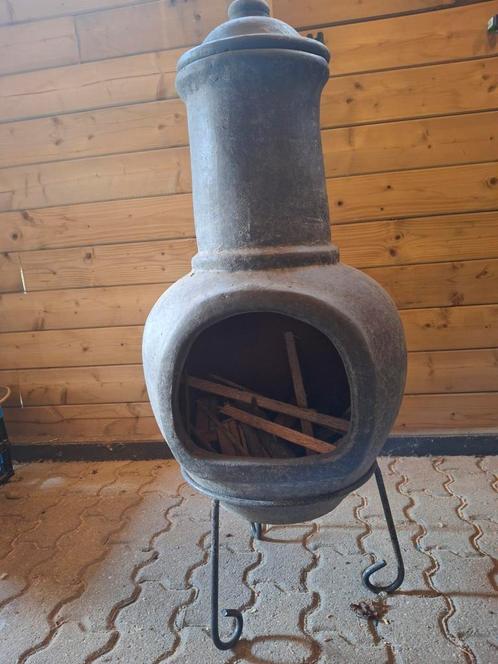 Tuinkachel terraskachel buitenkachel antraciet, Tuin en Terras, Tuinhaarden, Gebruikt, Ophalen
