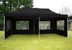 Profi Waterdichte Easy-Up-Tent Vouwtent 3x6m Zwart, Nieuw