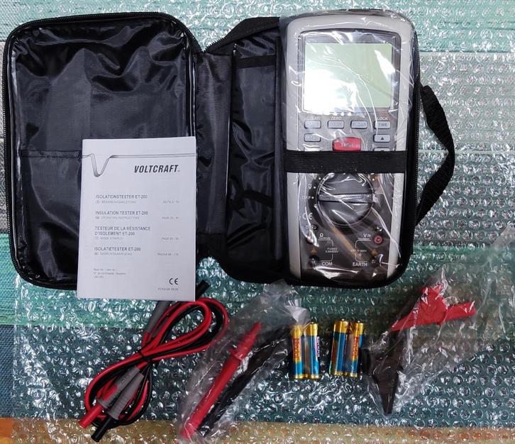 testeur d'isolation voltcraft ET-200 NEUF  inutilisé PRO, Bricolage & Construction, Instruments de mesure, Neuf, Électricité, Enlèvement ou Envoi