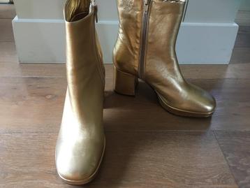 Bottines Manfield en cuir doré - 39 - NEUVES