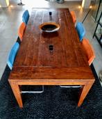 Massieve eettafel. Afmetingen: L 2,50M B 1,05M H 76 CM, Huis en Inrichting, Ophalen, Gebruikt