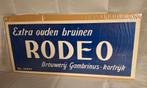 Affiche Bier Rodeo ouden Bruinen Gambrinus Kortrijk, Ophalen of Verzenden, Gebruikt, Reclamebord