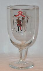 Oude bierglas - Handgeschilderd - 21 cm hoog, Verzamelen, Biermerken, Glas of Glazen, Gebruikt, Ophalen of Verzenden