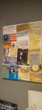 Ingelijste inkomtickets uit jaren 80 en 90, Tickets & Billets