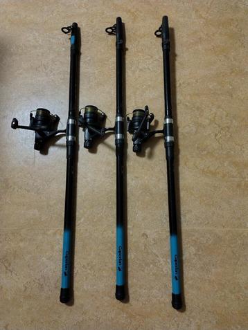 3 WERP HENGELS CAPERLAN + MOLENS beschikbaar voor biedingen