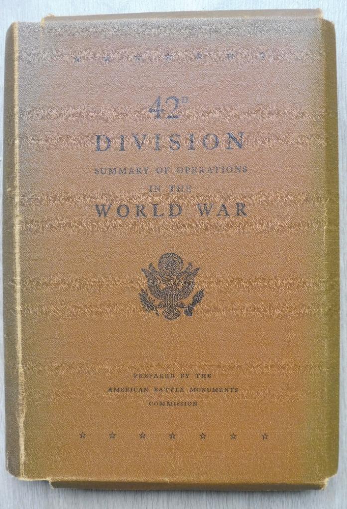 42d Division Summary of Operations in the World War + kaart, Verzamelen, Militaria | Algemeen, Landmacht, Boek of Tijdschrift