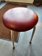 Tabouret vintage Rouge, Maison & Meubles, Comme neuf, Enlèvement ou Envoi