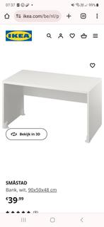 Ikea stuva, wit, 90x50x49 cm.  (SMÅSTADBank), Utilisé, Enlèvement ou Envoi