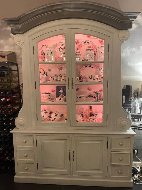 UNIEKE KAST - Buffetkast vitrine kast - Keukenkast Flamant, Huis en Inrichting, Woonaccessoires | Overige, Zo goed als nieuw, Ophalen