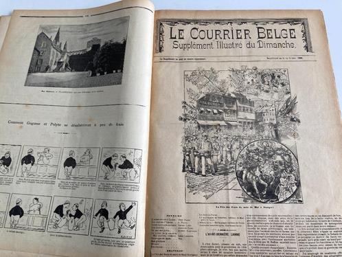 " Le Courrier Belge " 1898 - 1899 (Gravures, Florennes, Ande, Antiek en Kunst, Antiek | Boeken en Manuscripten, Ophalen of Verzenden