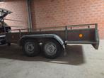 AANHANGWAGEN DUBBELAS ZEER STERK CHASSIS 130X300CM, Auto diversen, Aanhangers en Bagagewagens, Ophalen