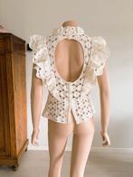 H&M – Romantische gehaakte top met open rug | Maat M, Kleding | Dames, Topjes, Maat 38/40 (M), H&M, Overige kleuren, Ophalen of Verzenden