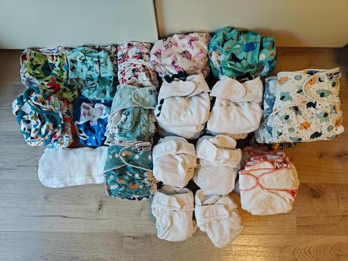 Volledig pakket wasbare / herbruikbare luiers (56 stuks!), Kinderen en Baby's, Badjes en Verzorging, Gebruikt, Overige typen, Overige merken