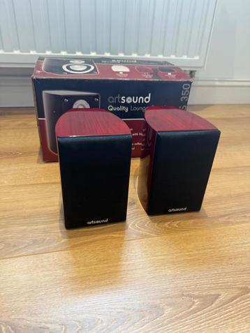 Artsound lounge speakers AS 350 AS 150 rood beschikbaar voor biedingen
