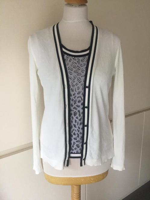 Marccain, Marc Cain twinset maat 36, Vêtements | Femmes, Pulls & Gilets, Comme neuf, Taille 36 (S), Blanc