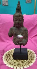 Bouddha en pierre sur socle haut 44 cm venant de bali, Maison & Meubles, Accessoires pour la Maison | Statues de Bouddha, Comme neuf