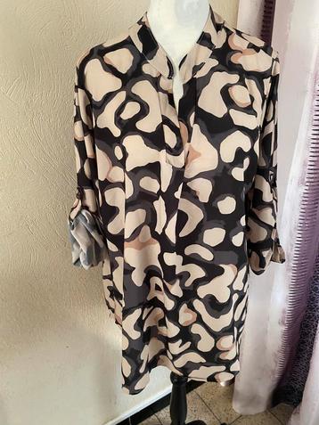 Soepele blouse met Tunesische kraagprint, maat L beschikbaar voor biedingen