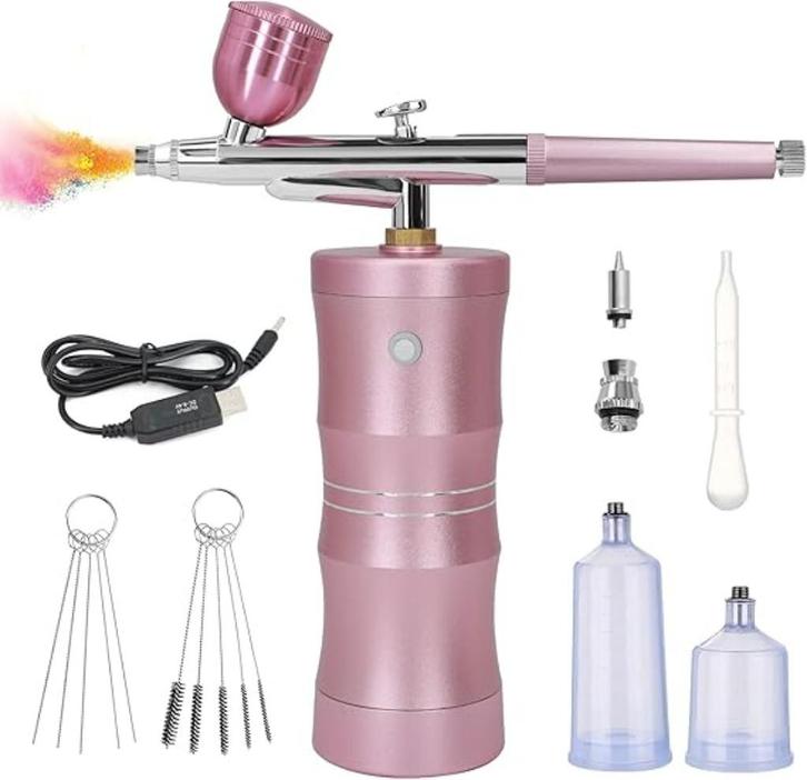 Airbrush set met compressor | 34 psi | Nieuw, Hobby en Vrije tijd, Modelbouw | Overige, Nieuw, Verzenden